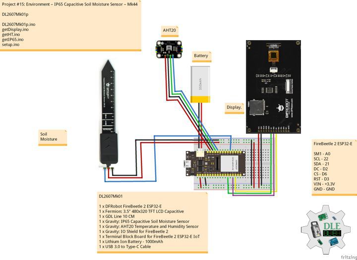 IP65 Capacitive Soil Moisture Sensor